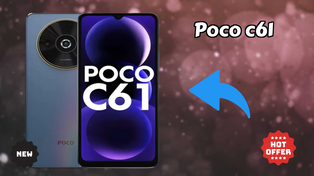 POCO C61 Display Analysis: 6.71 Inches (17.04 Cm) Screen
