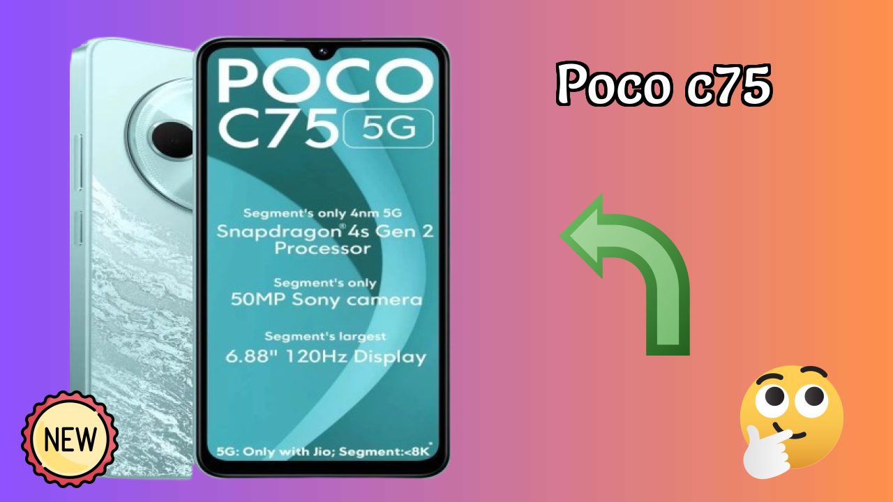 POCO C75 at ₹7,299 - Complete Specifications