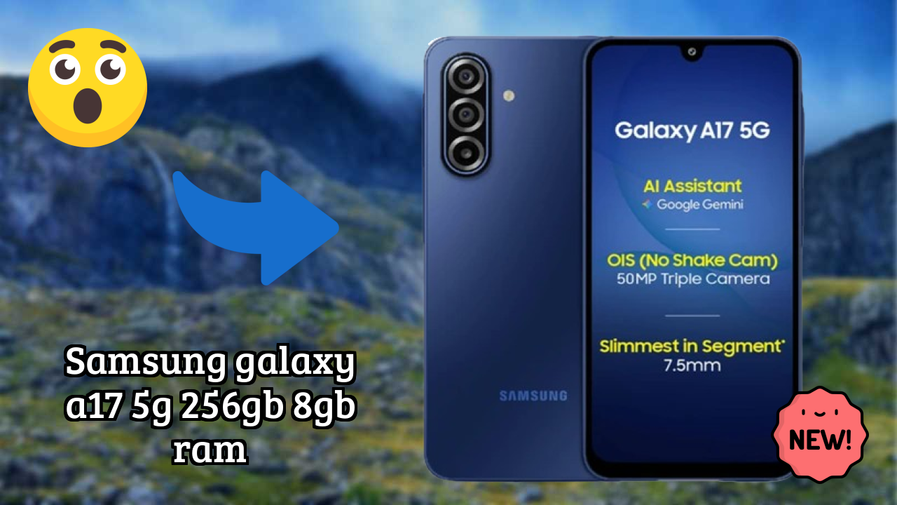 Samsung Galaxy A17 5G 256GB 8GB RAM Camera Quality: 13 MP Front Camera Selfie